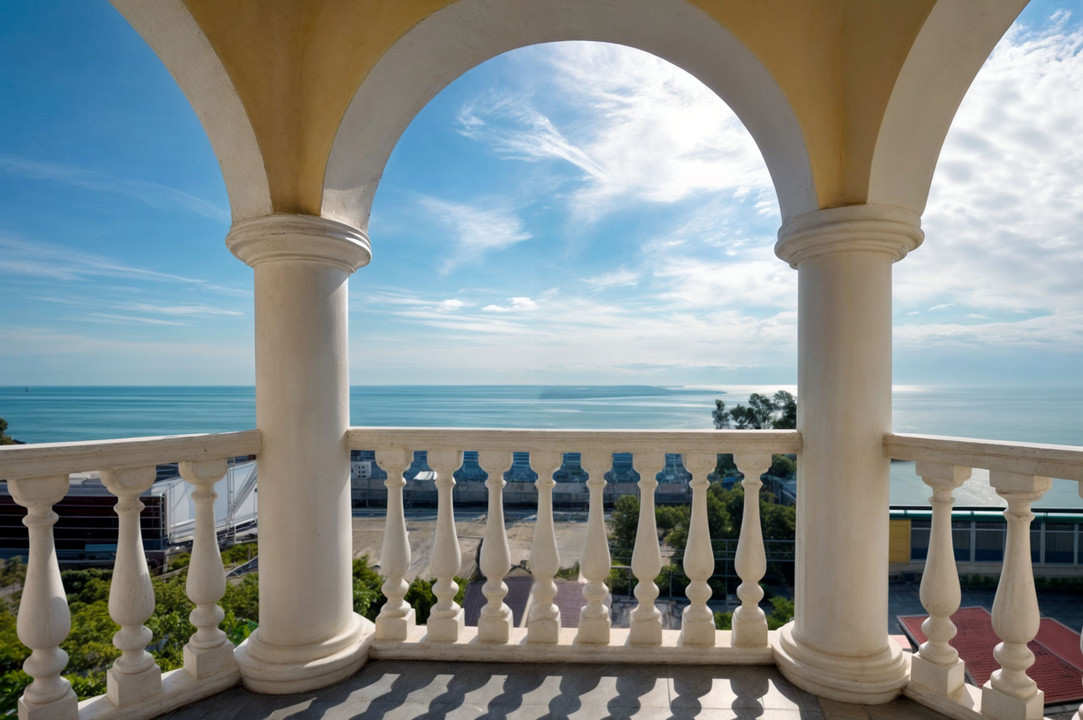 Балконы с видом на море